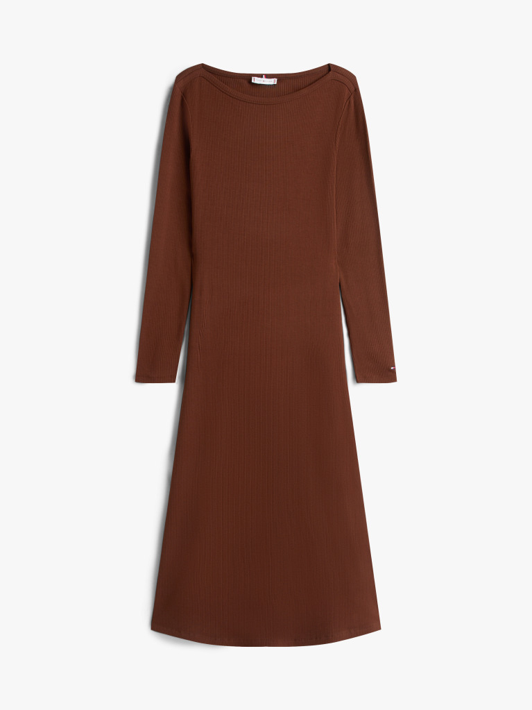 Maro Rochie Midi Fit And Flare Cu Dungi Tricotate  Femei