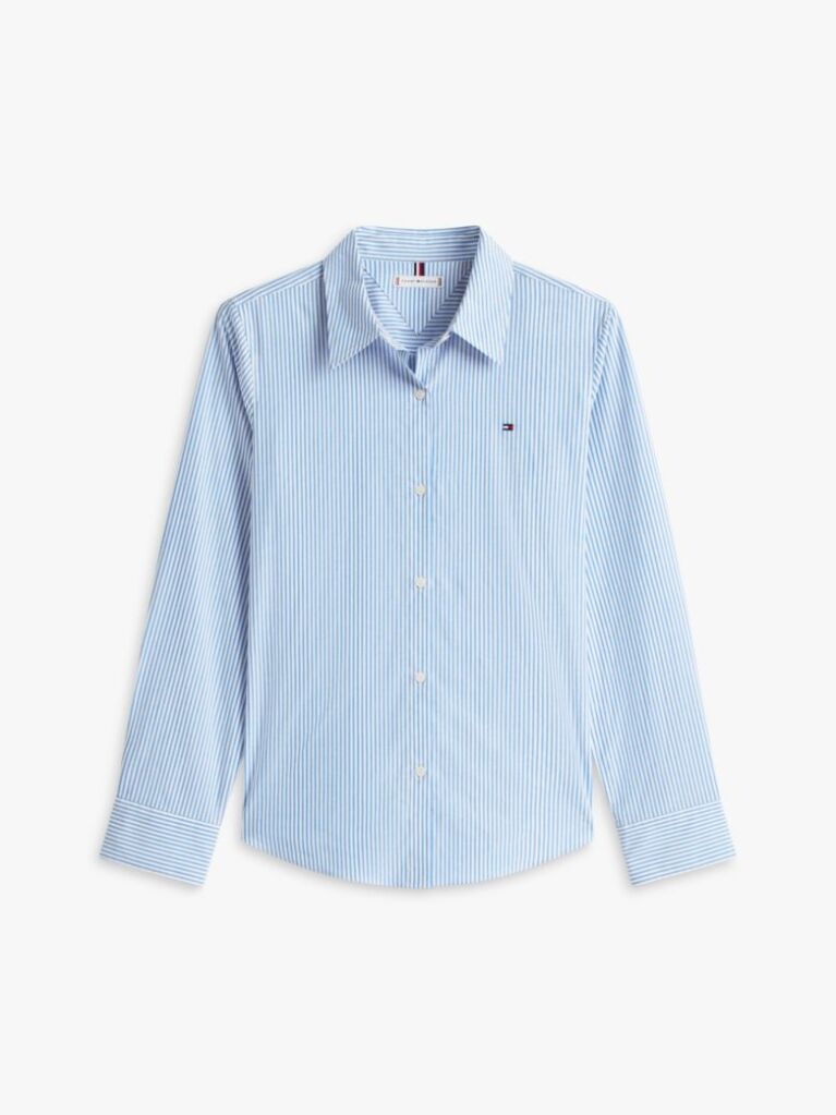 Blue Regular Fit Poplin Shirt  Women