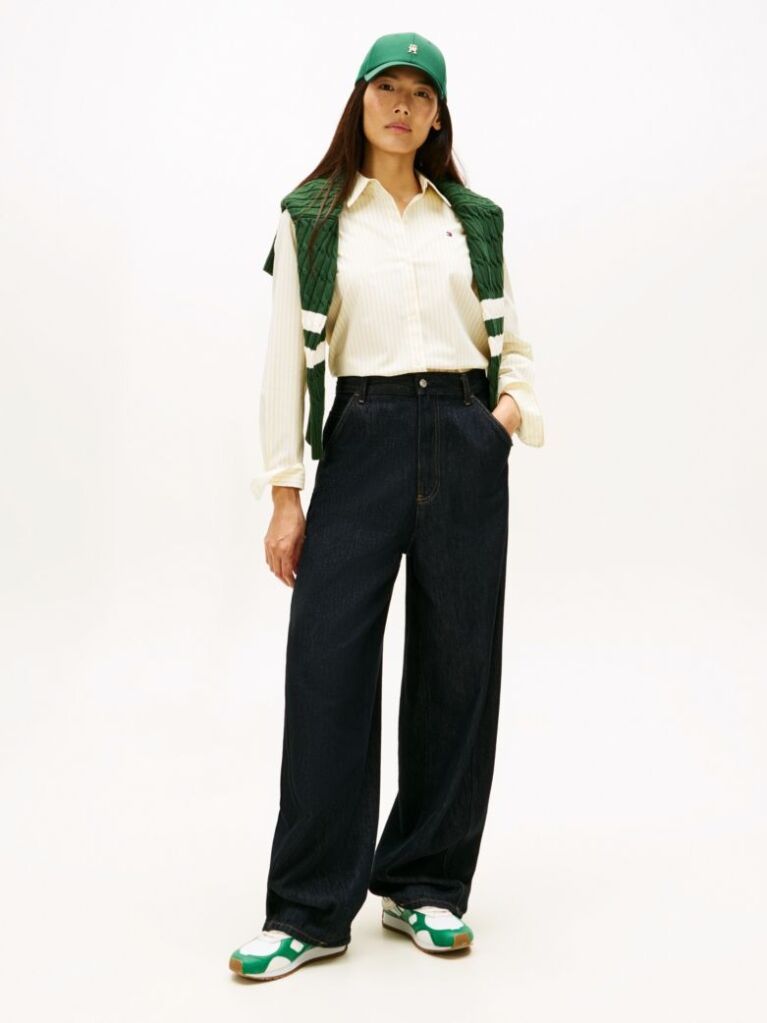 Galben Camasa Poplin Regular Fit  Femei