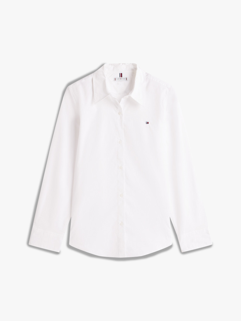 Alb Camasa Poplin Regular Fit  Femei