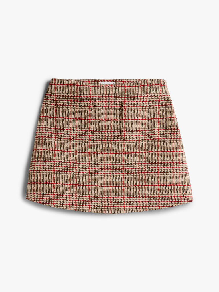 Multi Fusta Check Tweed Mini  Femei