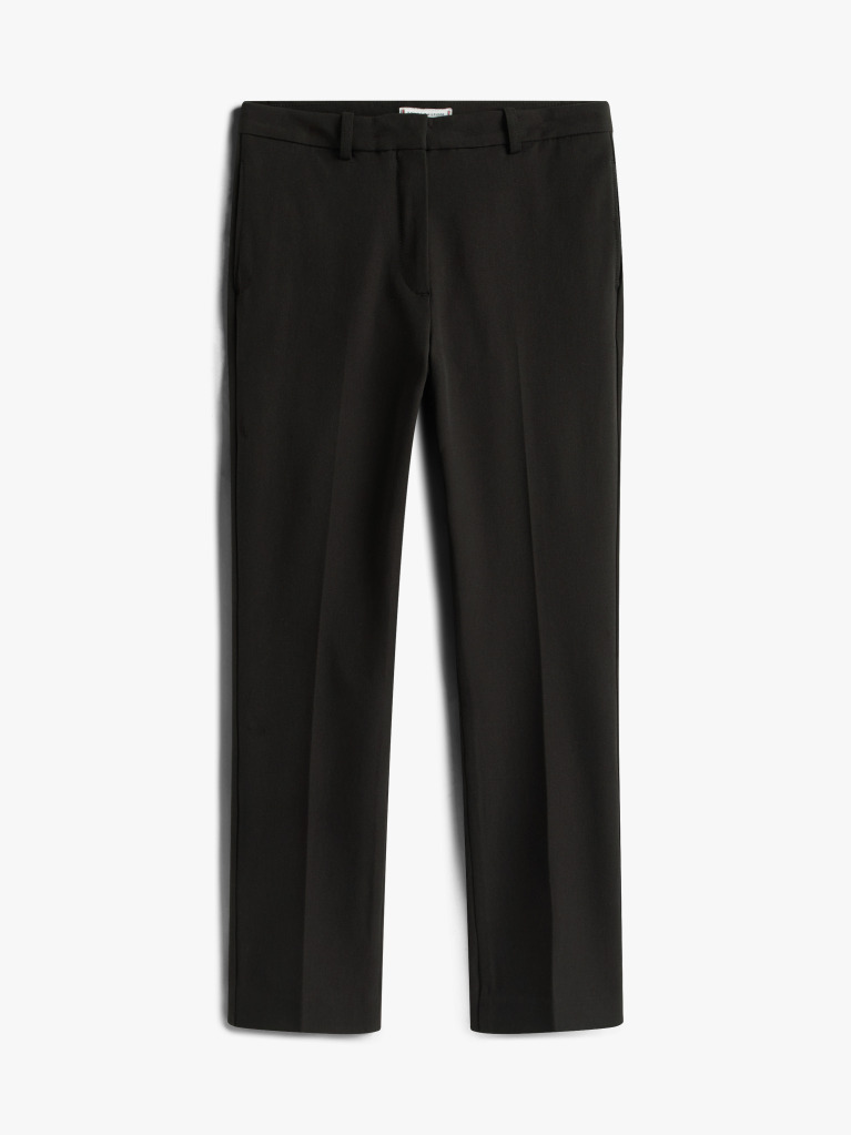 Black Gabardine Slim Trousers  Women