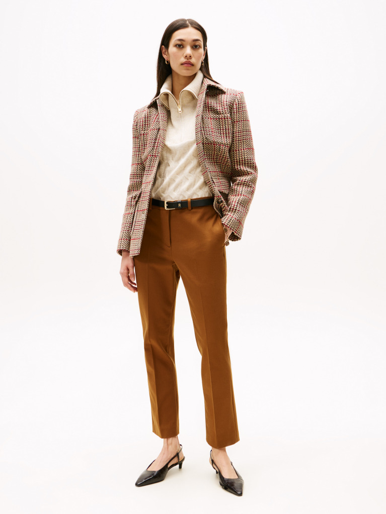 Maro Pantaloni Slim Din Gabardina  Femei