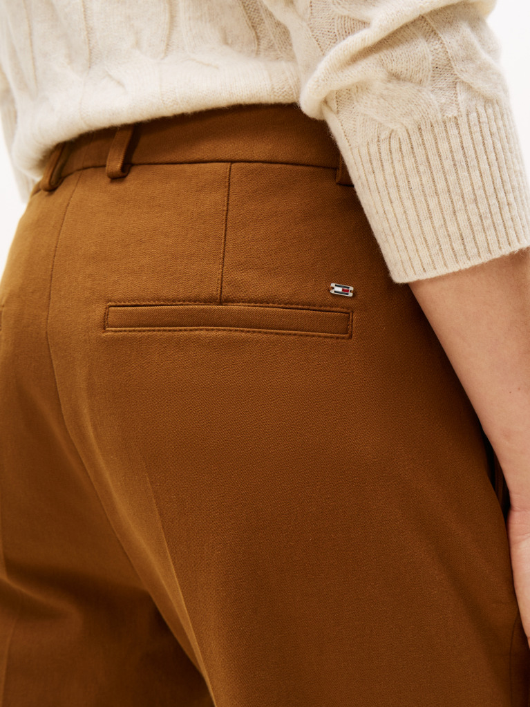 Maro Pantaloni Slim Din Gabardina  Femei