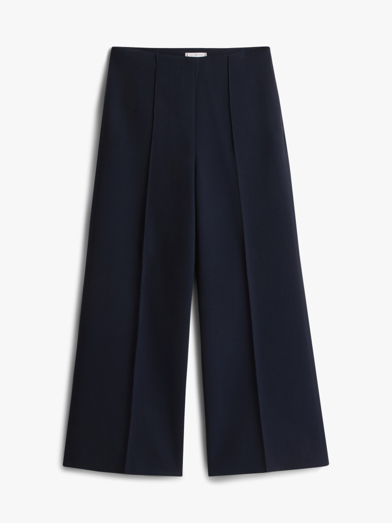 Blue Relaxed Wide Leg Trousers  Women