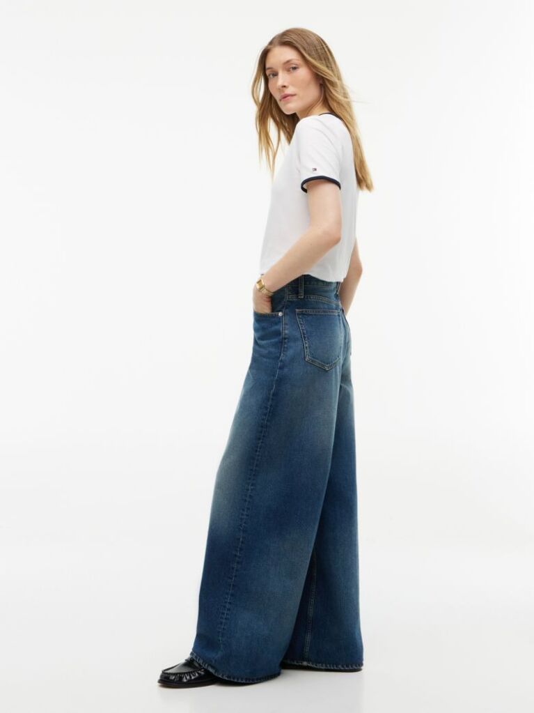 Blue Indie High Rise '70s Wide Jeans  Women