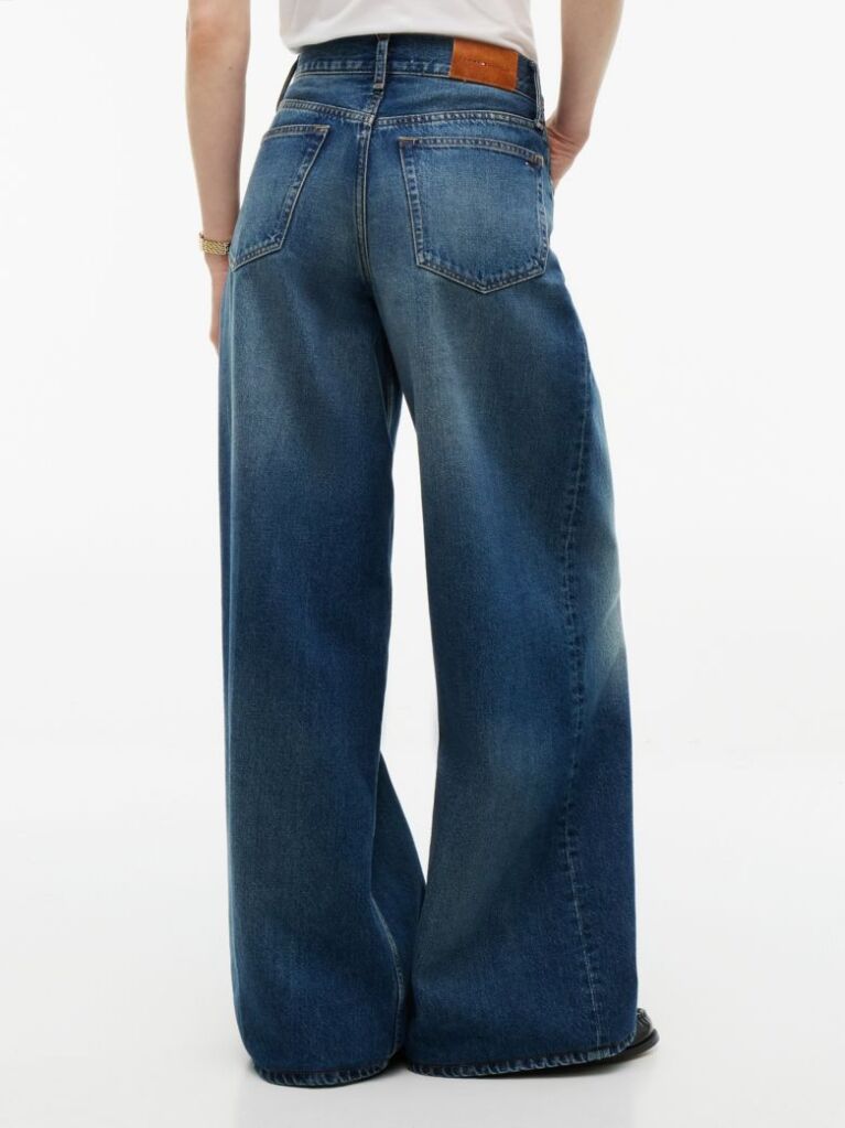 Blue Indie High Rise '70s Wide Jeans  Women