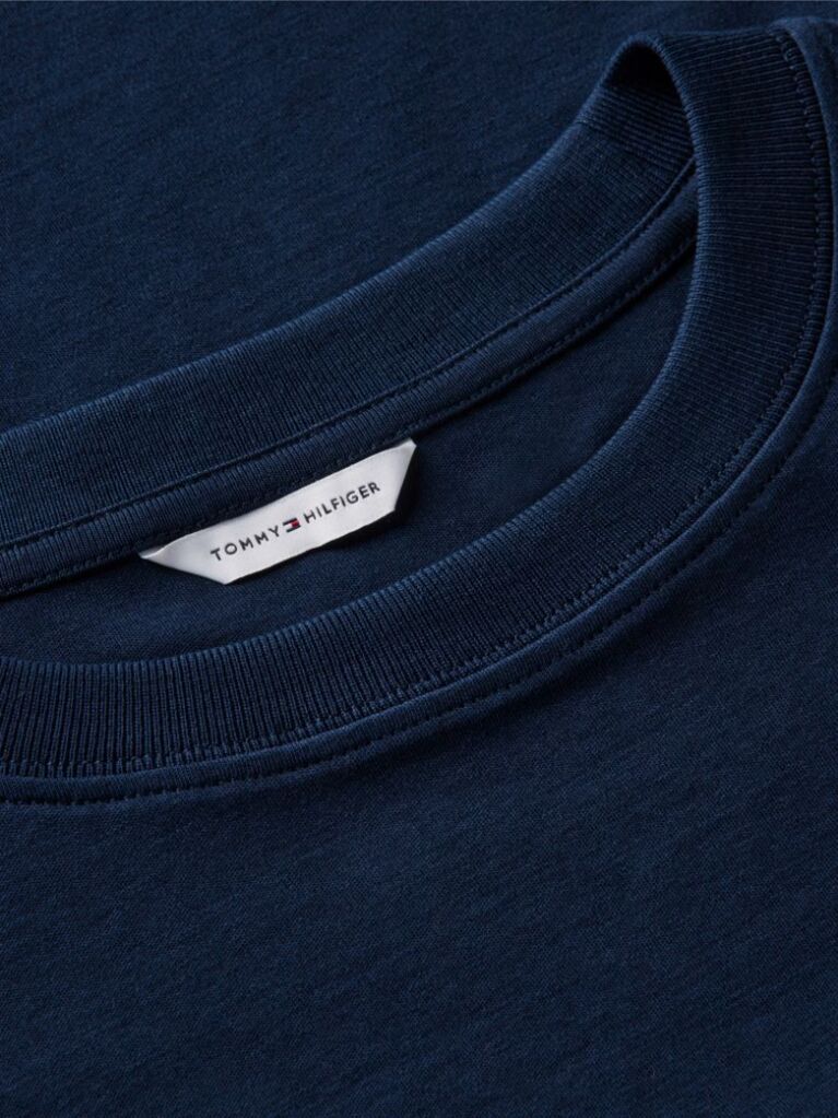 Blue Tricou Boxy Din Tricot Interlock  Femei