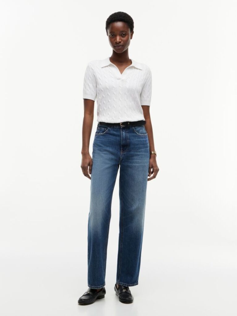 Blue Flag Horsebit Regular Tapered Ankle Jeans  Women