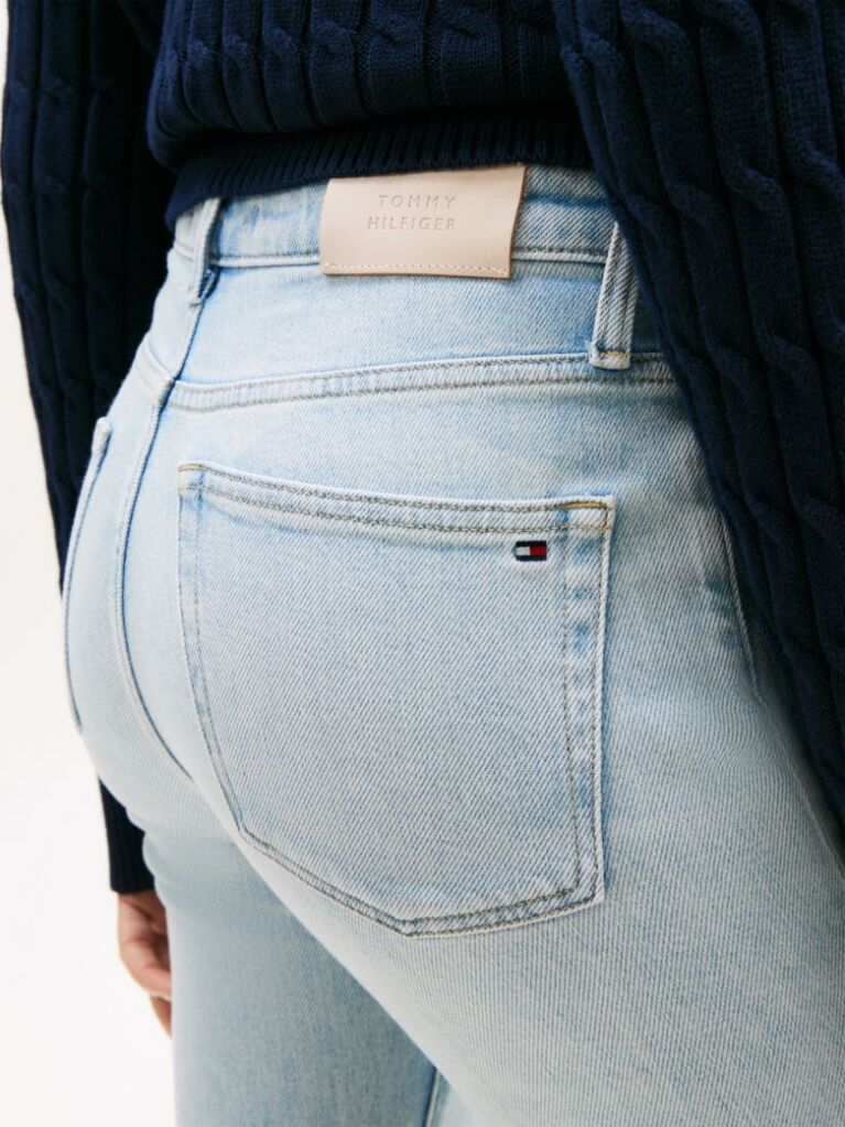 Blue Blugi Bootcut Cu Talie Medie Decolorati  Femei