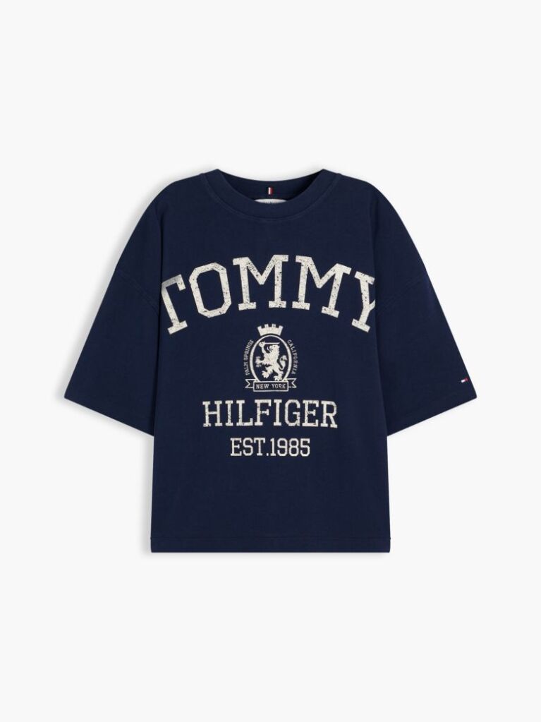 Blue Crest Relaxed Oversized T-Shirt  Women