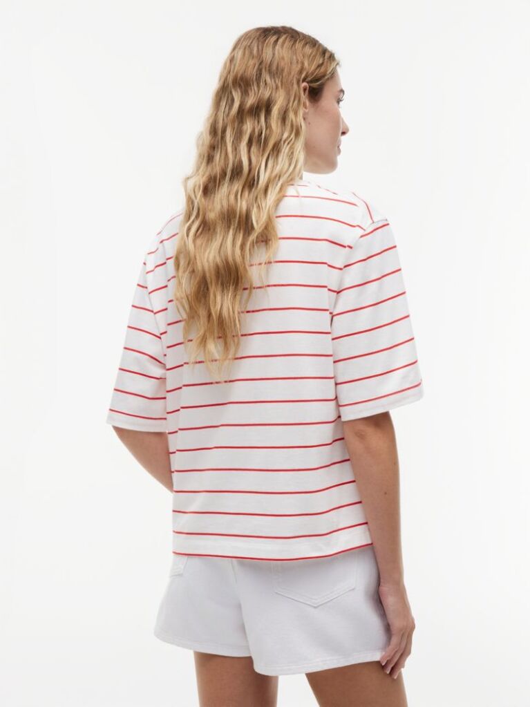 Multi Tricou Lejer Cu Guler Rotund Si Logo Brodat  Femei