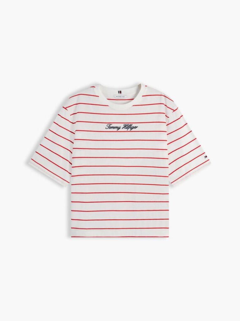Multi Tricou Lejer Cu Guler Rotund Si Logo Brodat  Femei