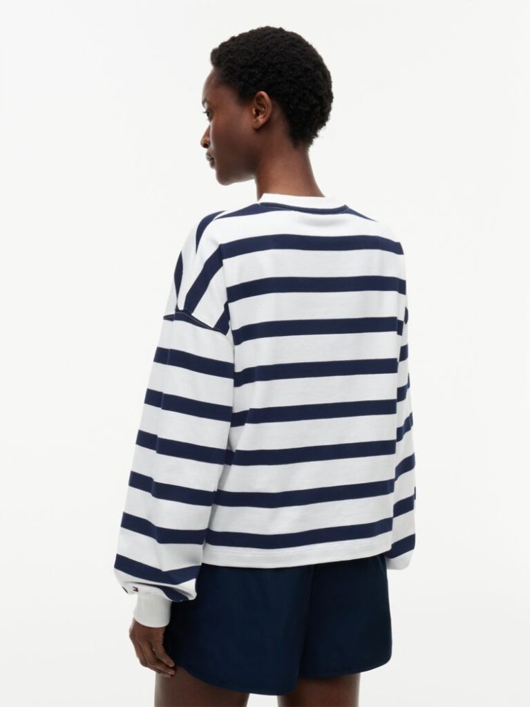 Multi Logo Relaxed Crew Neck Sweatshirt  Women