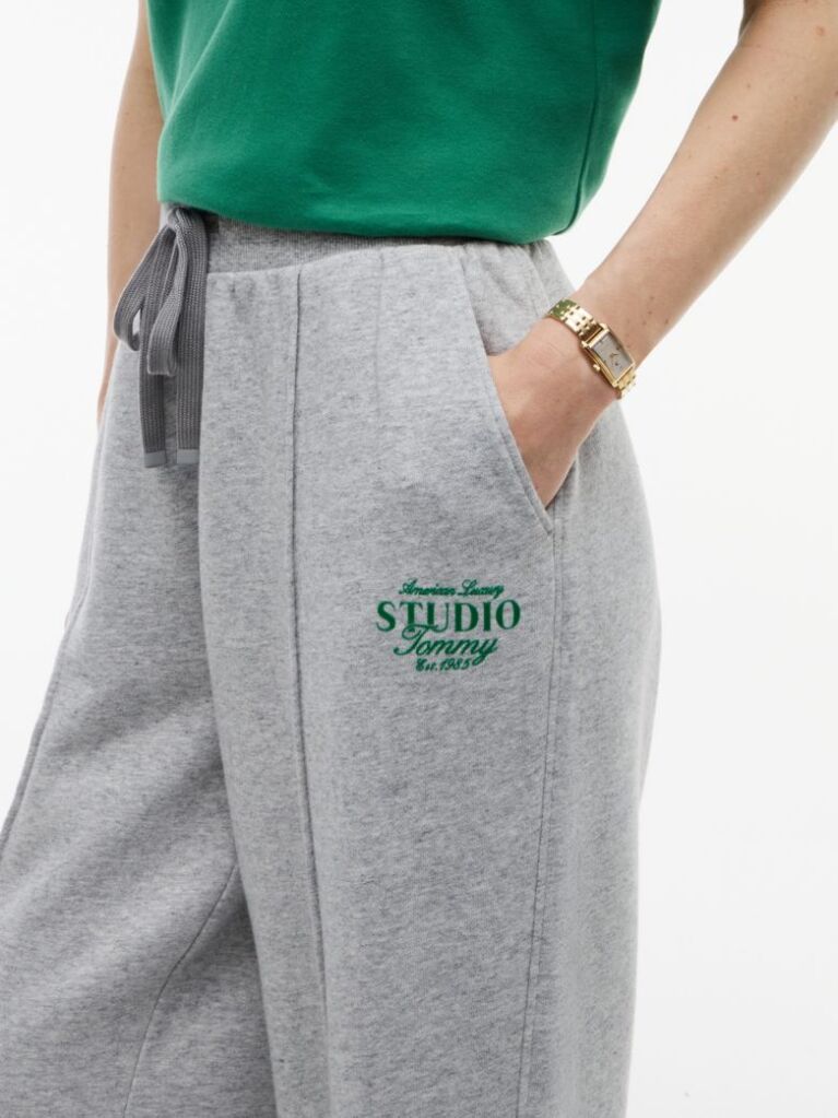 Grey Terry Straight Leg Joggers  Women