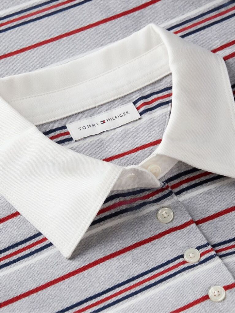 Multi Bluza De Trening Polo Cu Croiala Lejera Si Dungi  Femei