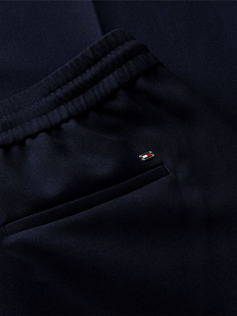 Blue Pantaloni Cu Dunga Global Cordon Si Croiala Larga  Femei
