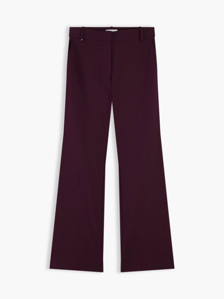 Rosu Pantaloni Travel Bootcut Cu Croiala Slim  Femei