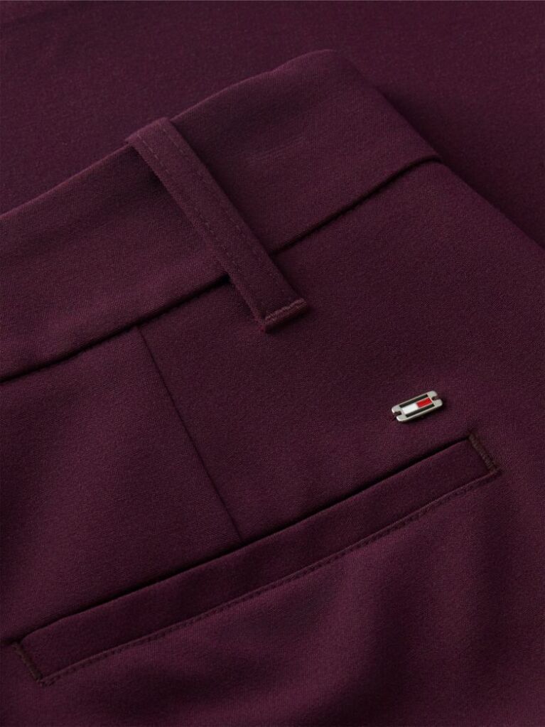 Rosu Pantaloni Travel Bootcut Cu Croiala Slim  Femei