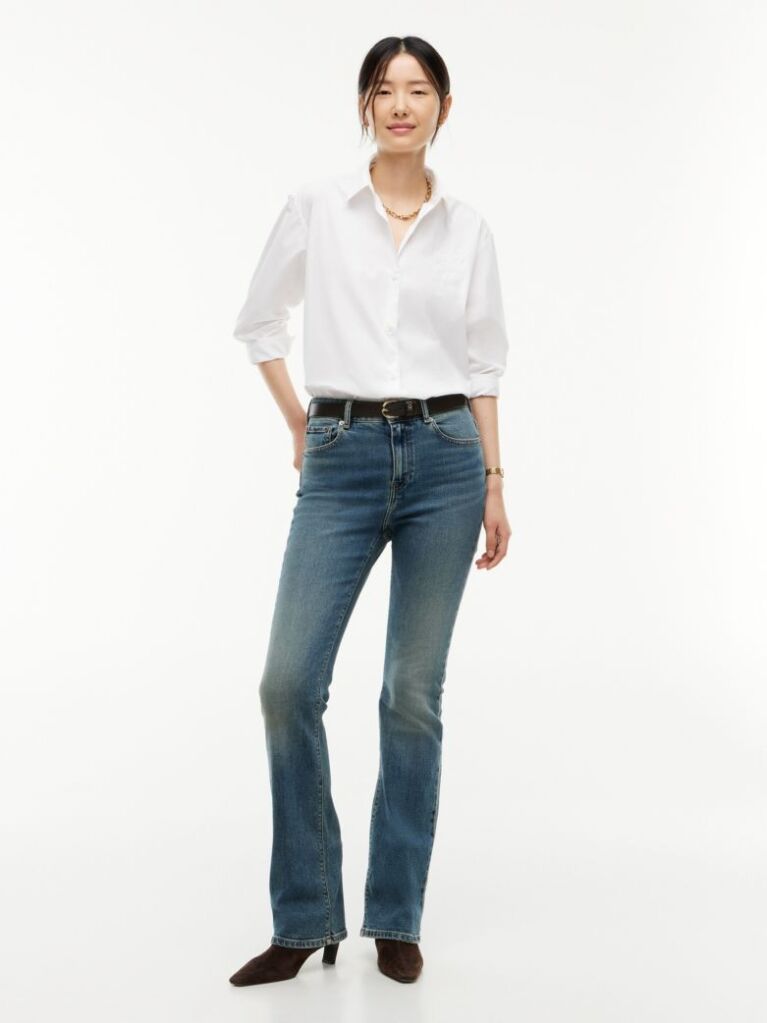 Blue Skye Mid Rise Bootcut Faded Jeans  Women