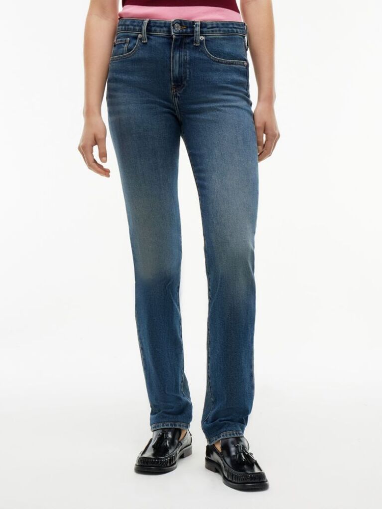 Blue Harlow Mid Rise Slim Jeans  Women