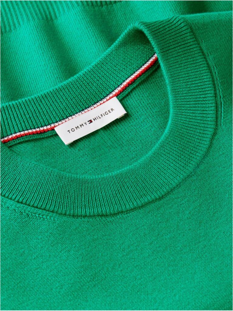 Verde Pulover Premium Tricotat Cu Guler Rotund  Femei