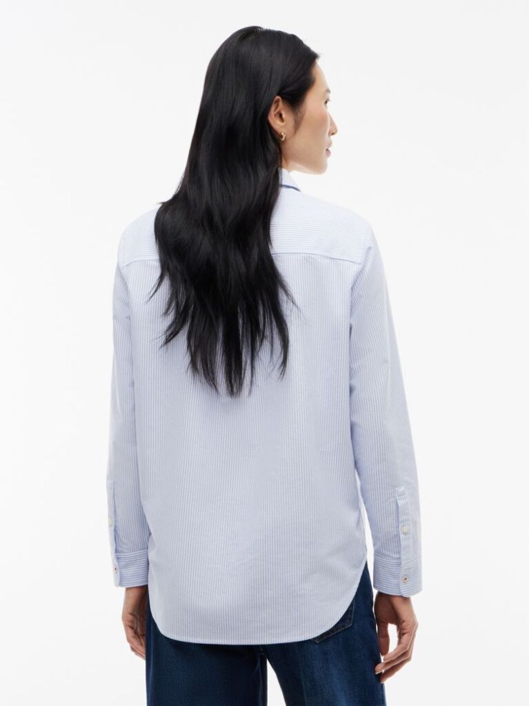 Blue Camasa Oxford Cu Croiala Regular   Femei