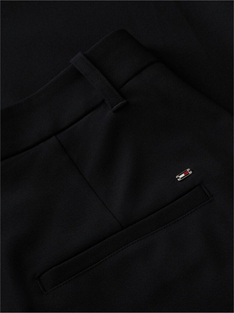 Negru Pantaloni Barrel Travel Cu Nasture  Femei